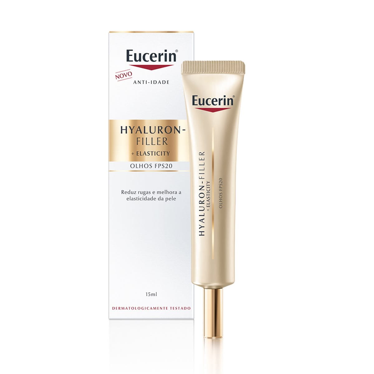 Eucerin Hyaluron-Filler + Elasticity Creme de Olhos Antirrugas FPS 20 15ml